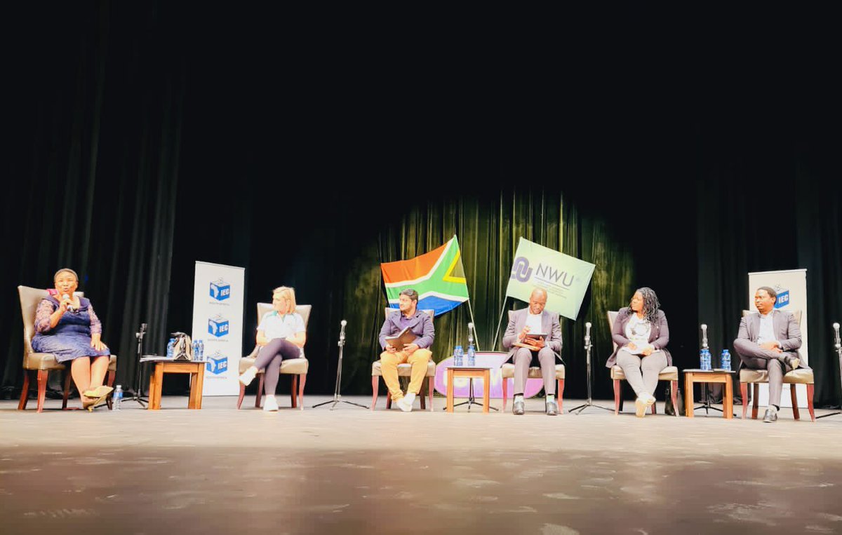 NoncebaMhlauli's tweet photo. 📍 Multi-party debate on voter education and youth voter apathy at the North West University . #ANCYL78 ⚫️🟢🟡 https://t.co/CjFfS8bBJV
