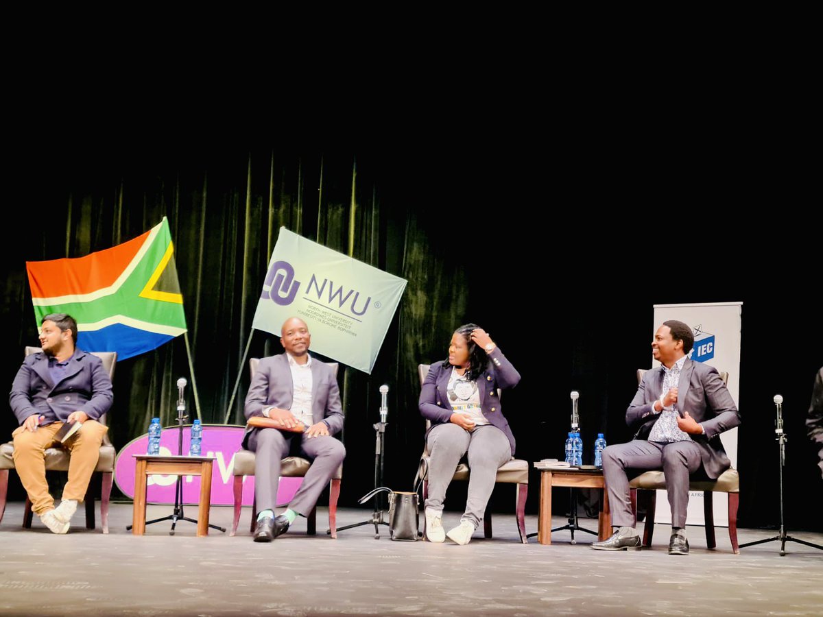 NoncebaMhlauli's tweet photo. 📍 Multi-party debate on voter education and youth voter apathy at the North West University . #ANCYL78 ⚫️🟢🟡 https://t.co/CjFfS8bBJV