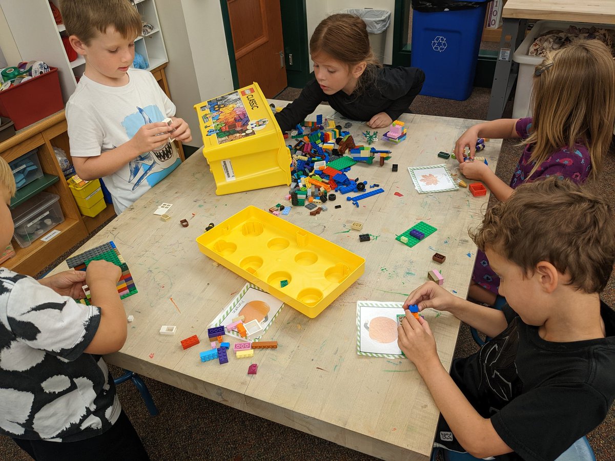 os_librarian's tweet photo. K did a fall Lego challenge during maker time today!#imagination #finemotorskills #makertime @OsborneElem https://t.co/hqFmWtLMjS