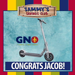 epicfcu's tweet photo. Congratulations to our Youth Accout Winner! We hope you enjoy your new electric scooter. #gnofcu #LiveLocal #ShopLocal #BankLocal #cudifference #cuawareness #youthaccounts #winner https://t.co/ME8Ix1DgMZ