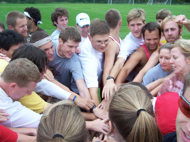 We’re in the pre race team huddle for the 2022 Here We Go SAINTS Challenge! We’re off and RUNNING at 9am tomorrow morning. Link in bio to directly support Saints XC/TF!#herewegoSAINTS!