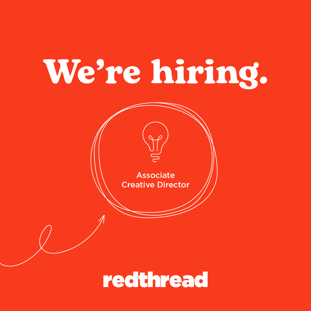 redthreadads's tweet photo. Hey Twitter ‼️ Think you’ve got what it takes to lead the crew? Send your shiny resume, along with your snazzy portfolio and an explanation of why you’re the perfect fit, to hireme@redthreadads.com by September 16 at 11:59pm. #threadhead #jobopening #creativedirector https://t.co/Tkl52Ny8ZJ