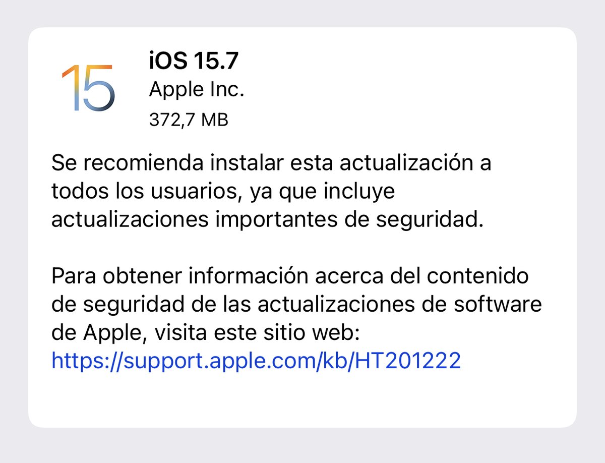 ipaderos's tweet image. iOS 15.7 ya disponible para arreglar problemas de seguridad
iphoneros.com/90248/ios-15-7…