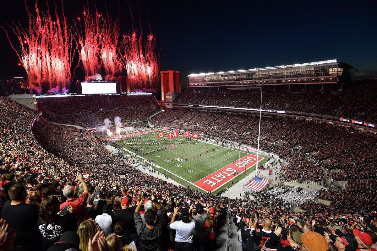 This is the first time Ohio State has ever played 3 night home games in the first 4 weeks. 

All three games are nationally televised.