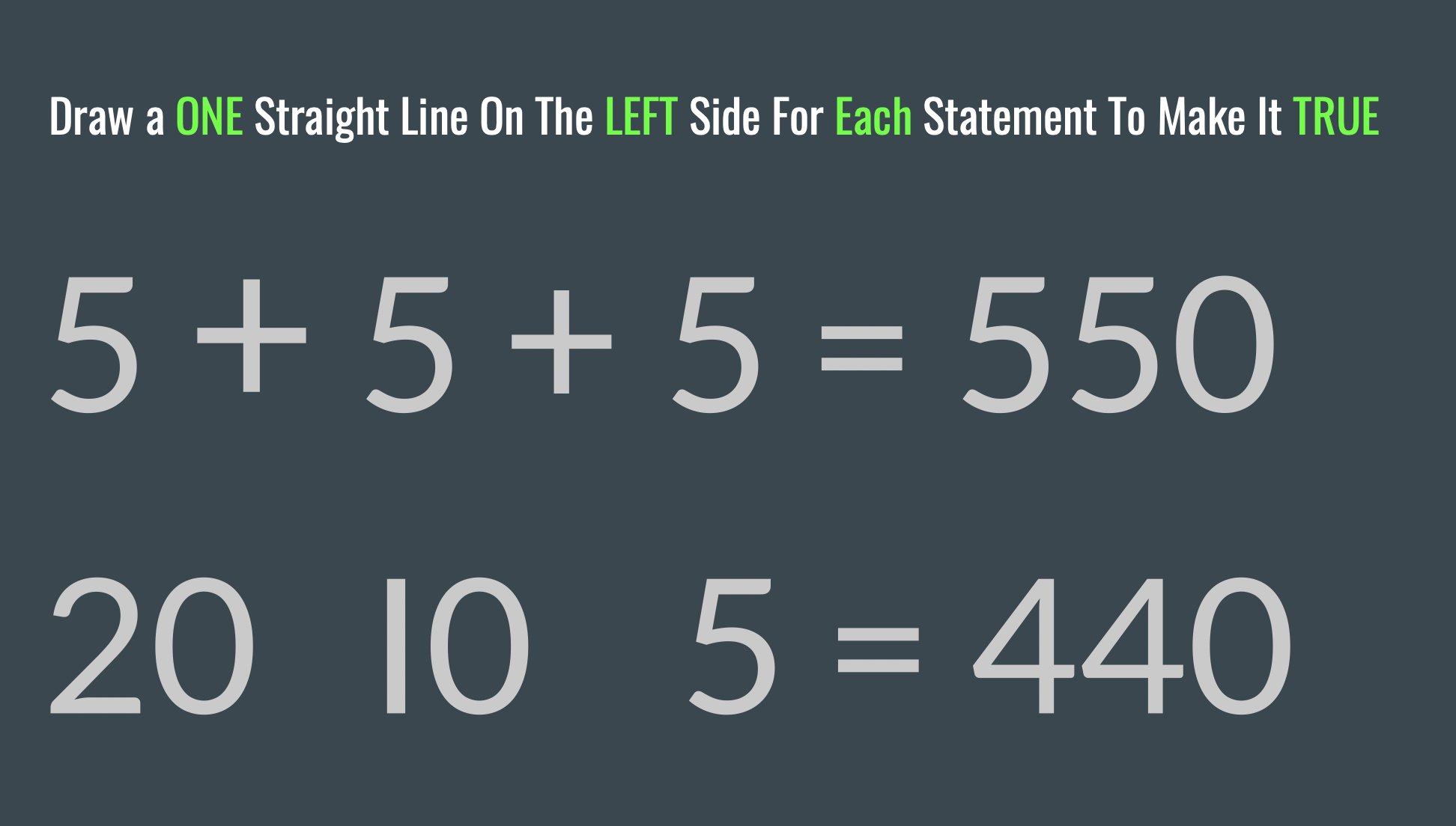 Sunil Singh Probably One Of My Favourite Puzzles The Straight Line Is About This Big For Both First One Might Be Familiar The Second One Not So Much It