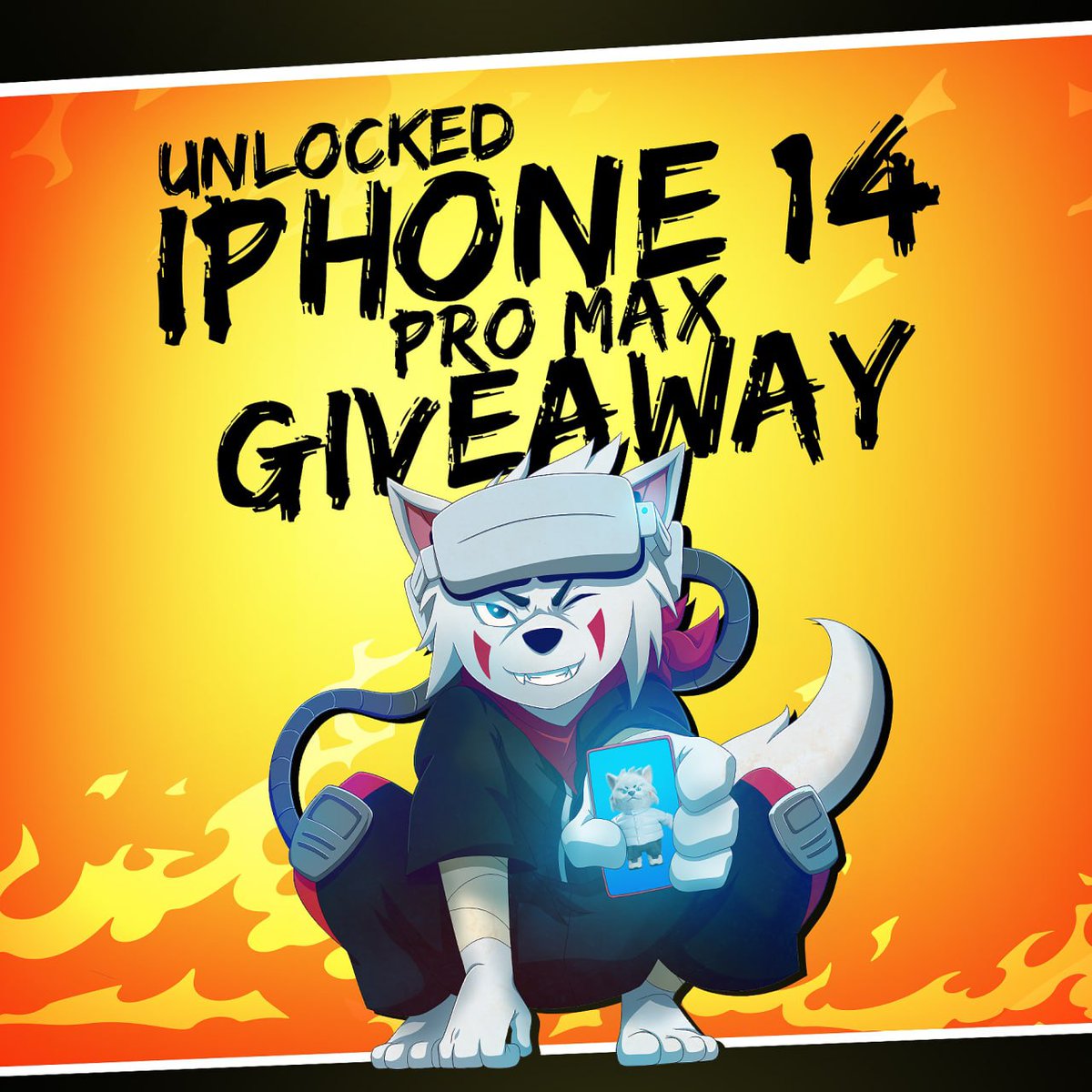#GIVEAWAY TIMEE🔥
#KIBA IS GIVING AWAY A IPHONE 14 PRO MAX👀

To participate hold a $Kiba Genesis collection NFT from 9/13 - 9/20 and fill out our form by Friday...🕐

Join main TG for any questions :)

 #KIBAINU #KIBANFTS #KIBAVERSE #KIBAKREW #BNB #ETH #BTC #MEMECOIN #NFT