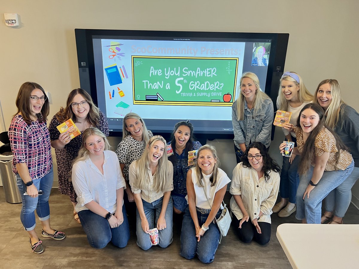 PowerScoppechio's tweet photo. Are you smarter than a 5th grader? Today we put our knowledge to the test with trivia questions and fueled our brains up with nostalgic snacks - which one is your favorite? 😋 Shoutout to @CincyNomerati who took home the win! https://t.co/6uXeVQazfF