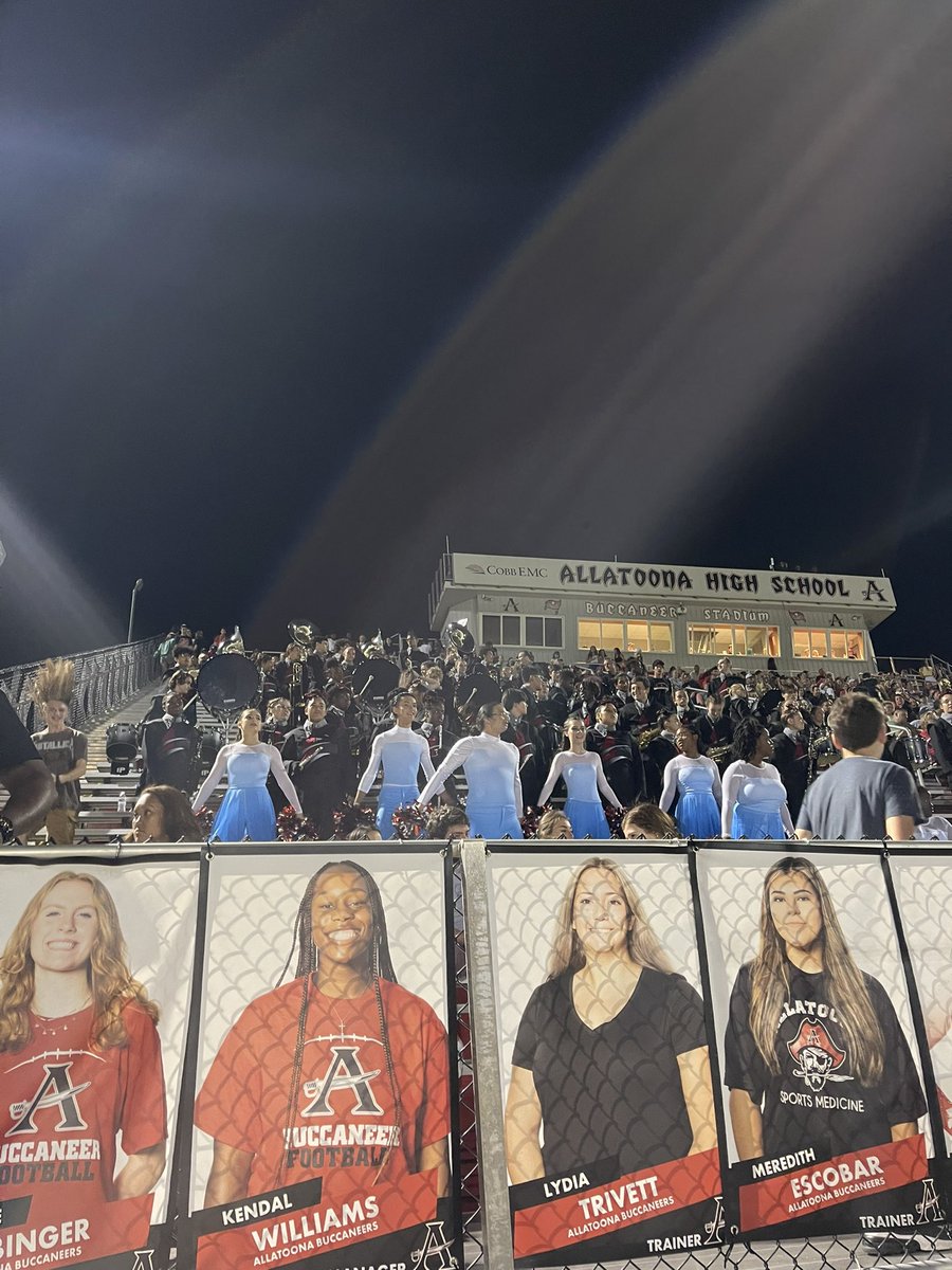 Friday Night Lights! Great job Allatoona High School and Hillgrove High School Marching Bands!