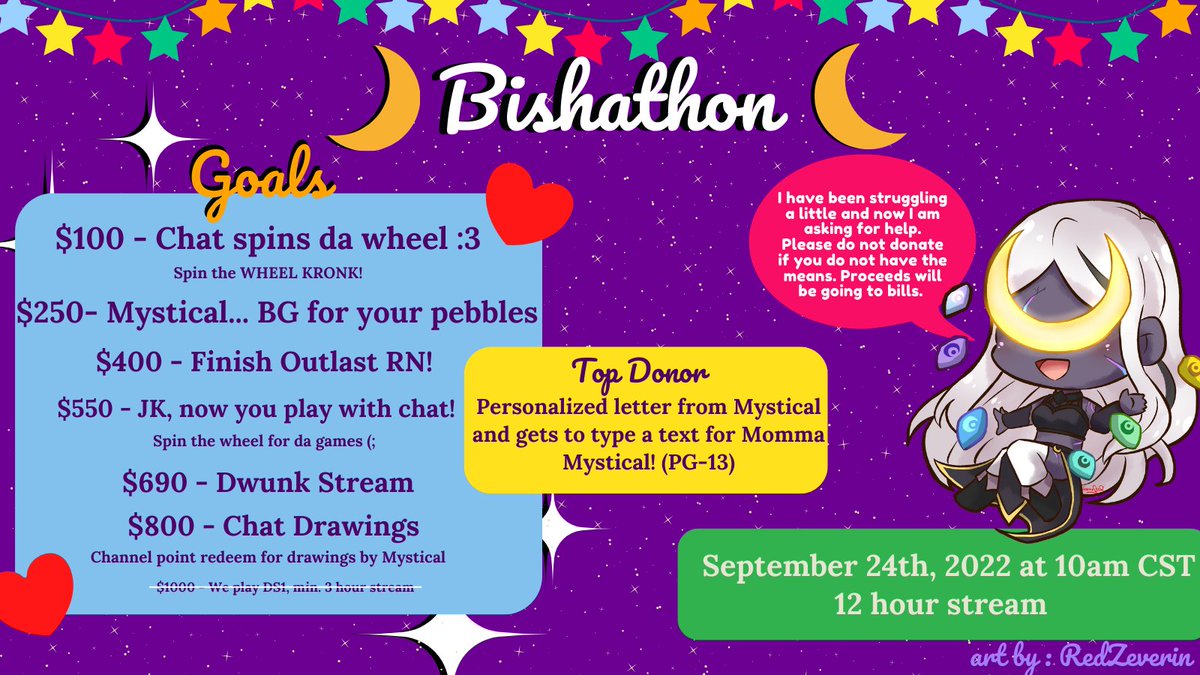 BishMystical's tweet photo. I've been so hesitant, but I have some wonderful friends that have encouraged me. I've not been in the best place recently so we are doing a Bishathon (;

When: Sept. 24th at 10am
Where: twitch bbyyyy!

#ENVtuber #vtuber https://t.co/U7JXu77yUE