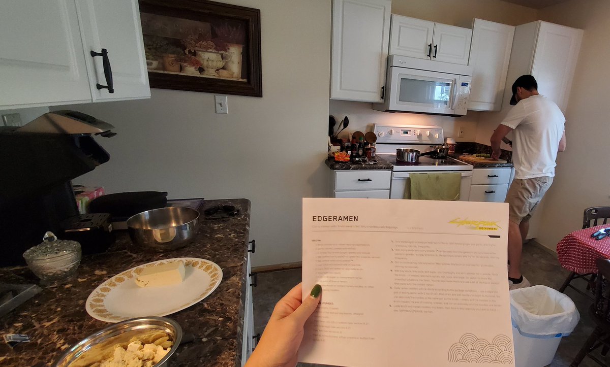 ThksForTheVenom's tweet photo. @CyberpunkGame Thanks for the delicious recipe! It was a great way to spend our lunch. https://t.co/DHo05fZHtp
