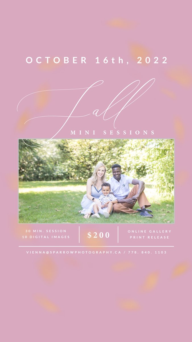 Did you need to update your Christmas card photo? Fall Mini Sessions are now booking! 🍂 - mailchi.mp/765a2e1bd06f/f…
