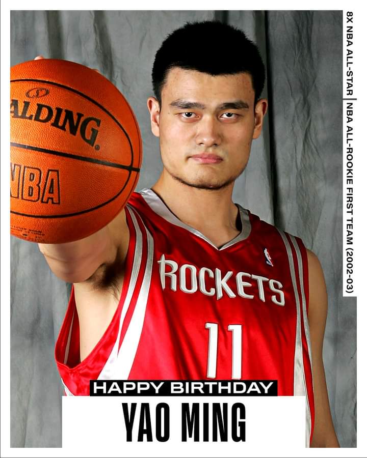 Join us in wishing a Happy 
42nd Birthday to 8x and Hall of Fame inductee, Yao Ming! 