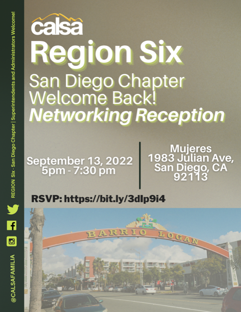 San Diego CALSA (@calsa_sandiego) on Twitter photo Come join us at in Barrio Logan for our Welcome Back Reception! <a href="/CALSAfamilia/">CALSA</a> <a href="/abram_jimenez_/">Abram Jimenez, Ed.D</a> @Doctora_Vargas <a href="/RC_Educator/">Roberto Carrillo</a> @FabiBagulaPhD Come join us at in Barrio Logan for our Welcome Back Reception! <a href="/CALSAfamilia/">CALSA</a> <a href="/abram_jimenez_/">Abram Jimenez, Ed.D</a> @Doctora_Vargas <a href="/RC_Educator/">Roberto Carrillo</a> @FabiBagulaPhD