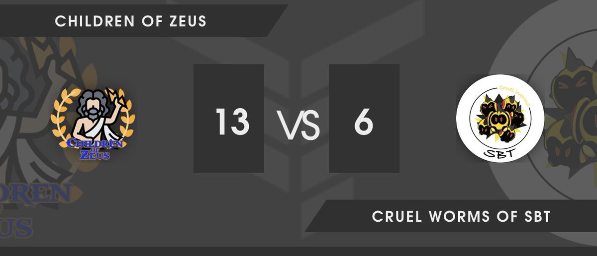 First week of the Second Cycle of <a href="/EMEAFactions/">EMEA Factions</a> came to an end, with the Children of Zeus being victorious against the <a href="/SBTSilph/">San Benedetto T. silph cup</a> team, Cruel Worms of SBT, great games across the board, GGs to our opponents who we wish them all the best in the rest of the cycle! #Factions