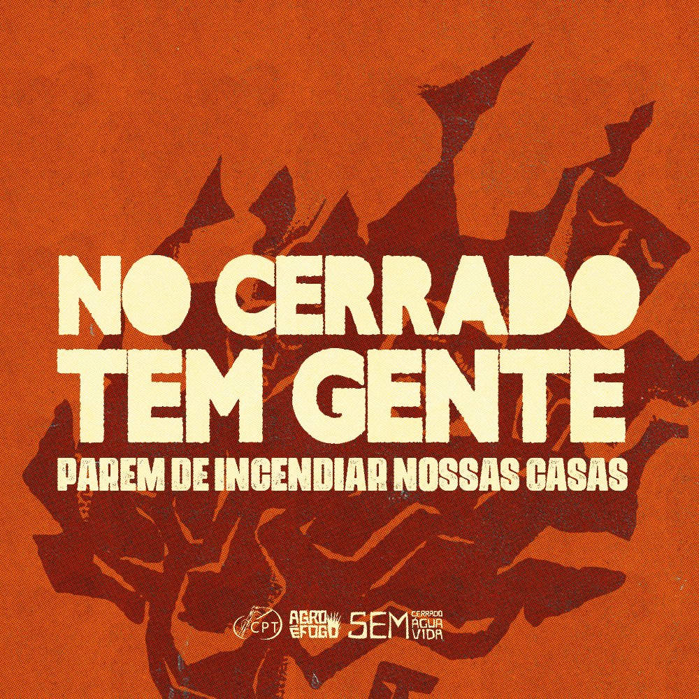 ApibOficial's tweet photo. NO CERRADO TEM GENTE, PAREM DE INCENDIAR NOSSAS CASAS! ✊🏾🔥 #EmDefesadoCerrado https://t.co/WSIsauQybp