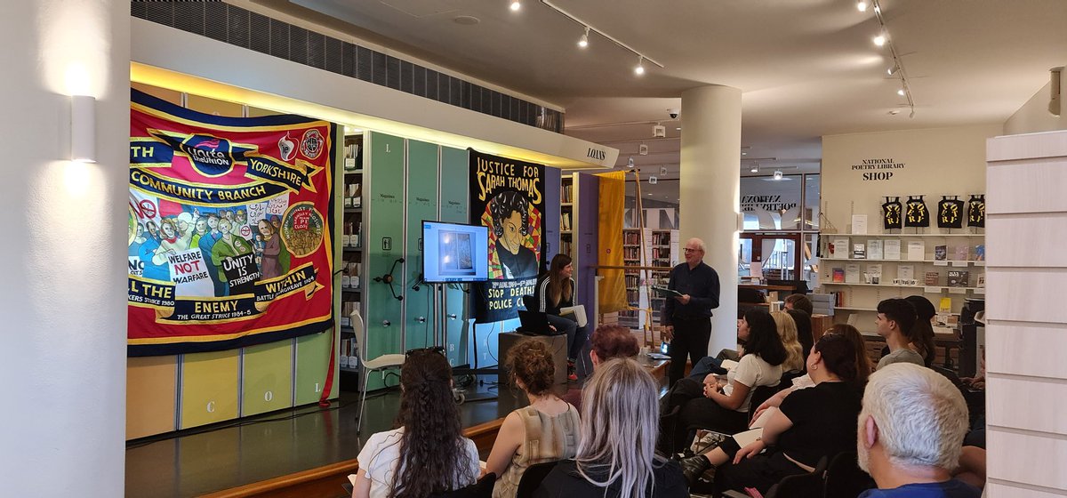 WCBritArt's tweet photo. Thanks to everyone who came to our VOICE event @natpoetrylib, such a good group and great presentations #workingclassart 👏 https://t.co/Bpq5HToAuI