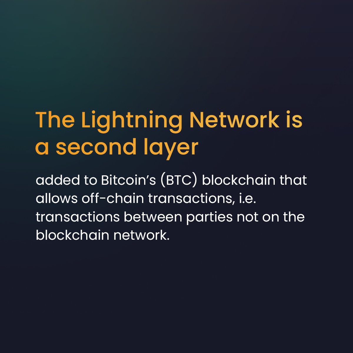 MyBLKXOfficial's tweet photo. "Crypto did you know?!" 🤔

What is the lightning network? 

Tag someone that would like this post. https://t.co/ocAPSHNZq8