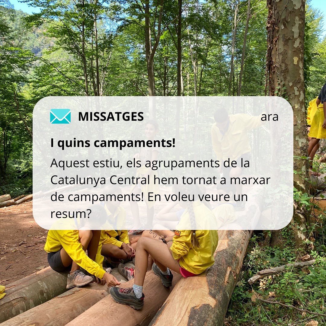 meg_catcentral's tweet photo. I quins campaments! ⛺🌞

Aquest estiu, els agrupaments de la Catalunya Central han pogut recuperar la normalitat després d'aquests anys atípics, i hem pogut fer campaments arreu del territori català, i fins i tot, més enllà d'aquest! ✈️🚂🚢 https://t.co/P9jpDtRMqH