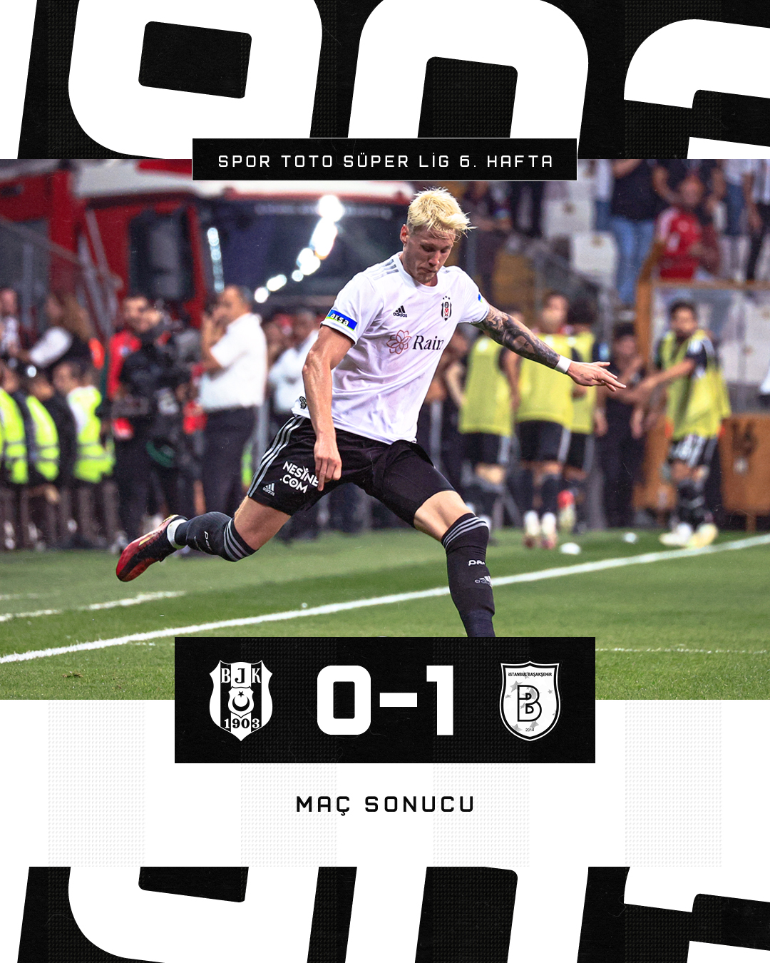 başakşehir beşiktaş maç sonucu