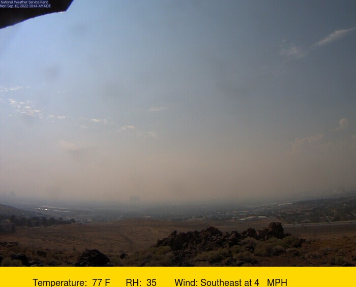 NNPHAQ's tweet photo. Smoke from the #MosquitoFire remains in Washoe County and more is on the way. The 24-hour forecast is Unhealthy. Expect Very Unhealthy to Hazardous at times in the evening and morning hours. #BeSmokeSmart everyone should reduce or avoid outdoor activity. https://t.co/FGF4QPeXdC