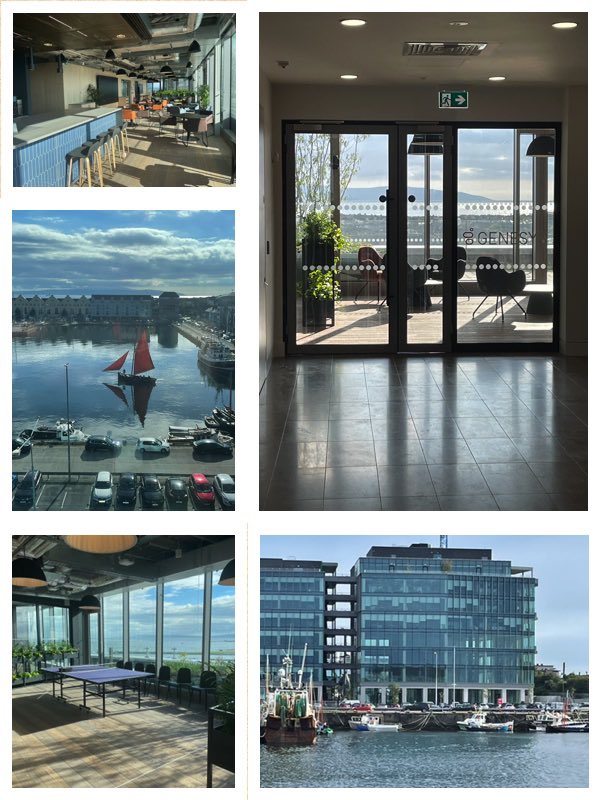 SeamieHayes's tweet photo. Great to finally move into our stunning new @Genesys office at @BonhamQuay in Galway today. https://t.co/lIqdQMm6zB