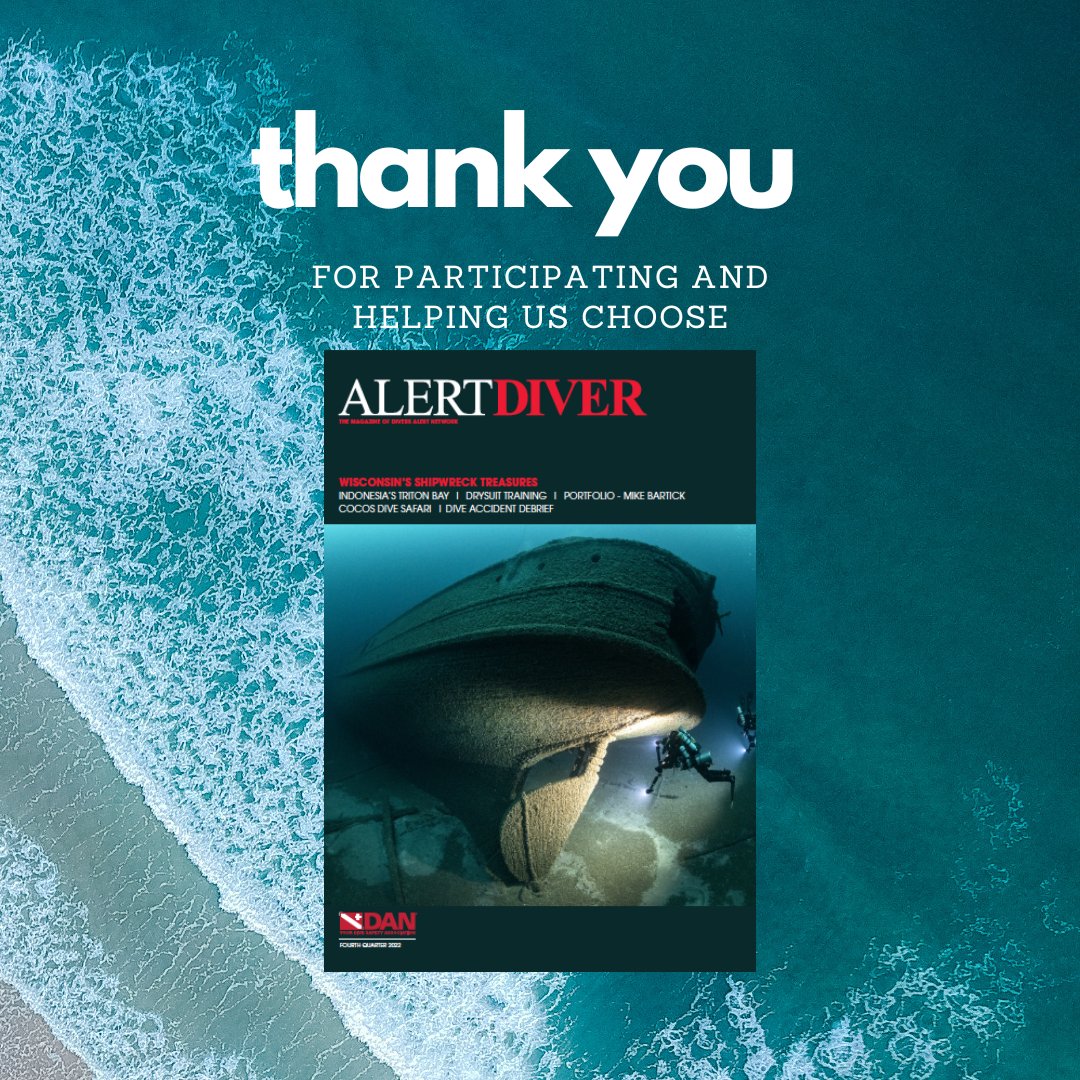 DANGlobalSafety's tweet photo. The results are in! ☺

The photograph of the Vernon, a deep shipwreck in Wisconsin, was chosen by majority vote and will be featured on the next cover of Alert Diver. 

Please help us congratulate @BeckyKagan.

Thank you all for participating and helping us choose. 💙 https://t.co/dUUwbzd6l1