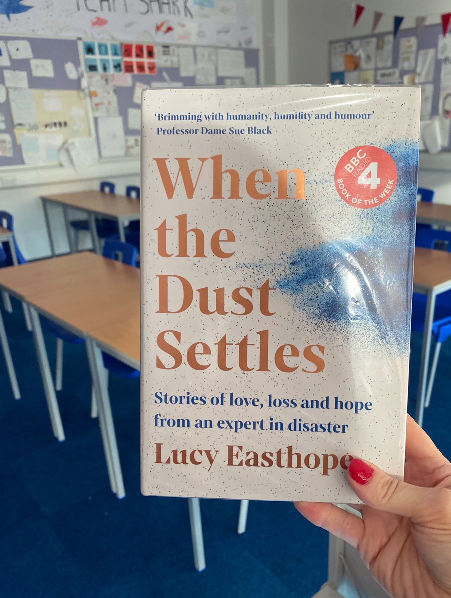 mrs_sreid's tweet image. This month’s staff book club pick at @dunbar_grammar! I can’t wait to discuss it when we meet later in the month. It’s a memoir written by Lucy Easthope (@LucyGoBag), one of the UK’s leading experts in disaster planning &amp;amp; it was such a fascinating read! #BookClub #RISE