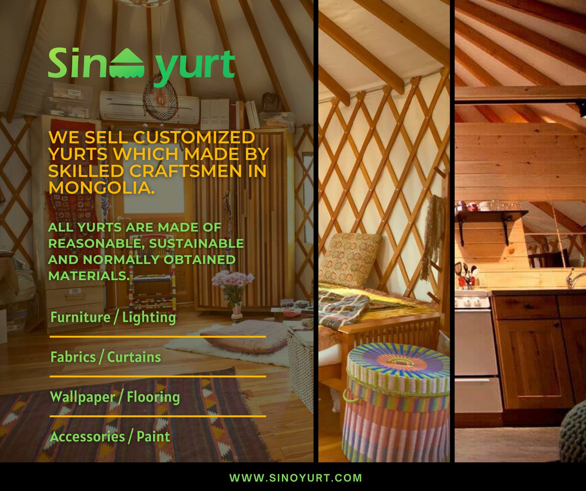 SinoYurt's tweet photo. Sinoyurt is known for its quality and beautiful designs. order yours to witness it yourself.
#yurts #sinoyurt #yurtsforsale #yurtsareavailable #yurtsnearme #yurtsinchina #wholesale #yurtshockinghills #royalgorgeyurts https://t.co/oM3ZMRMOpU
