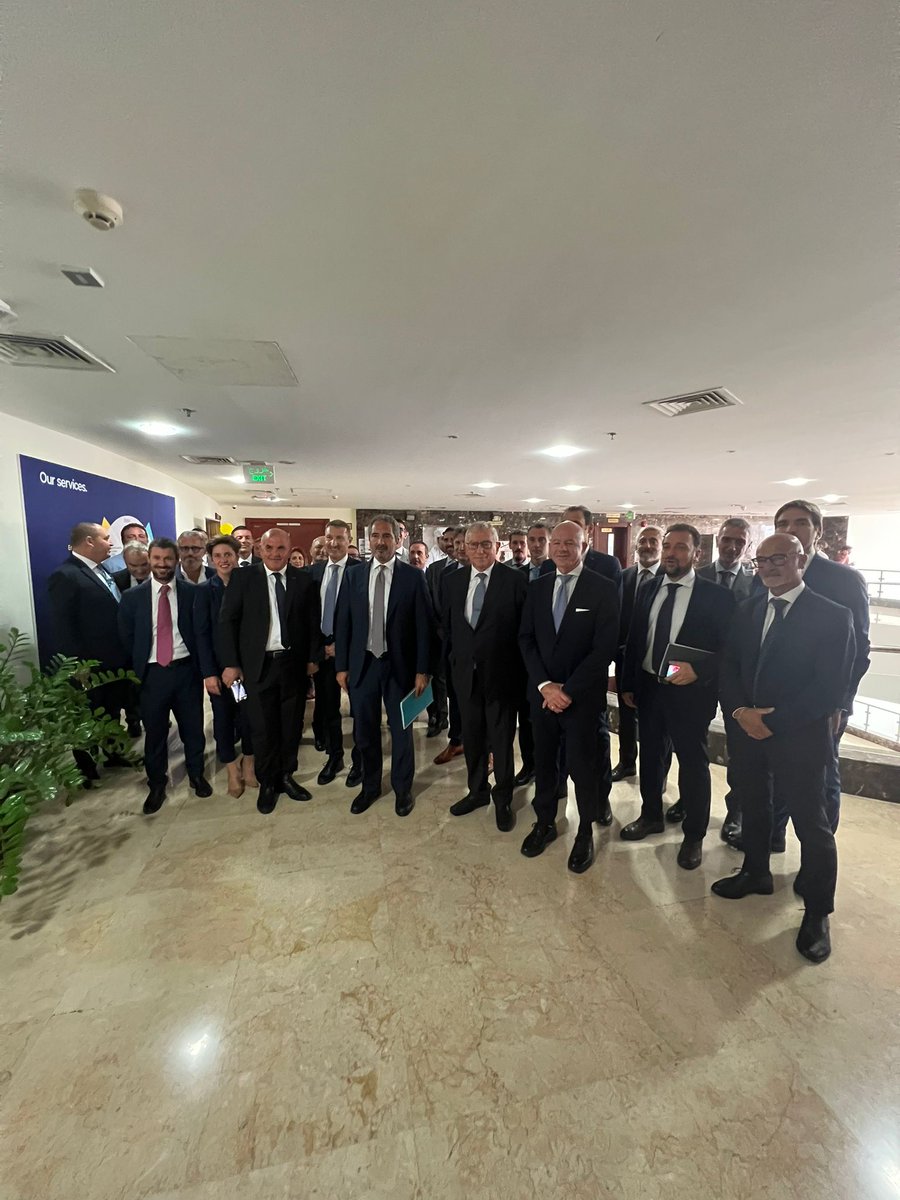 Fincantieri's tweet photo. #Fincantieri, rappresentata dal Presidente Graziano e dall'AD e DG Folgiero, ha partecipato alla celebrazione per l'arrivo in #Qatar della corvetta #AlZubarah e dell'OPV #Musherib.
Inaugurati inoltre uffici Fincantieri Services Doha, che seguirà l’attività del Gruppo nell’area. https://t.co/Zg8THeOKBN