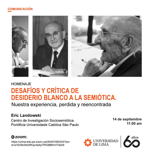 garciacontto's tweet photo. Conferencia de #Landowski sobre #DesiderioBlanco "Nuestra experiencia, perdida y reencontrada"
A propósito de "En busca de la experiencia perdida" https://t.co/2zGh21cs67
Miércoles 14 de setiembre, 11 am (GMT/UTC -5)
https://t.co/53dA3DXu8N
@hchmel @ojoenlagente https://t.co/eioH2lg04N