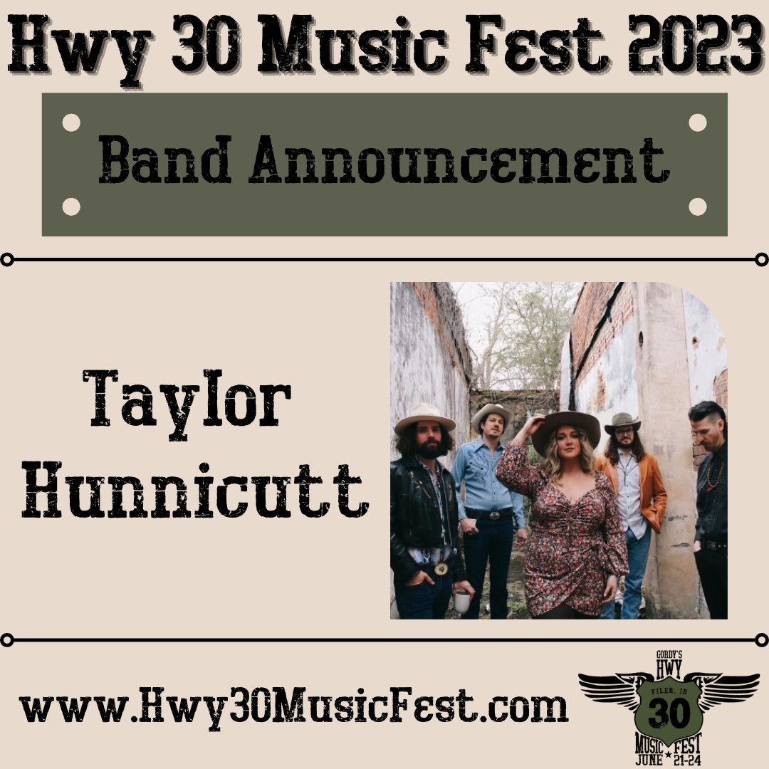 Hwy30MusicFest's tweet photo. 4 more band announcements for #Hwy30MusicFest 2023! The 10-year anniversary is going to be one for the books!! More band announcements in the future, stay tuned.
#Hwy30mf23 #Hwy30Artists #TannerUsrey #JoeStammBand #TaylorHunnicutt #TheLowdownDrifters https://t.co/UPSbEXPxzK