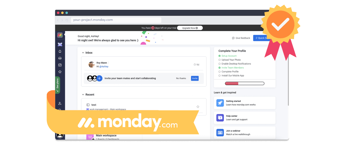 🔝 software like <a href="/mondaydotcom/">monday.com</a> onboard free trial users in-product. You ✨Candu✨ it too, minus their engineering fleet ⛵ #nocode #mondayhacks #productled

👀our best-in-class blog series for #customeronboarding tips + a FREE #mondaydotcom-style template: buff.ly/3REZh5X