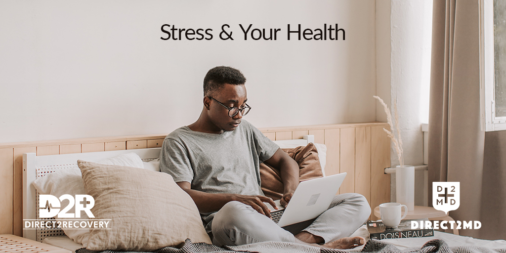 Direct2Md's tweet photo. Stress is a physical and emotional reaction that people experience as they encounter challenges in life. During times of stress, your body releases hormones that trigger the "fight-or-flight" response. As a result, your heart rate and breathing rate increase, and vessels narrow https://t.co/iUbp7ofu5e