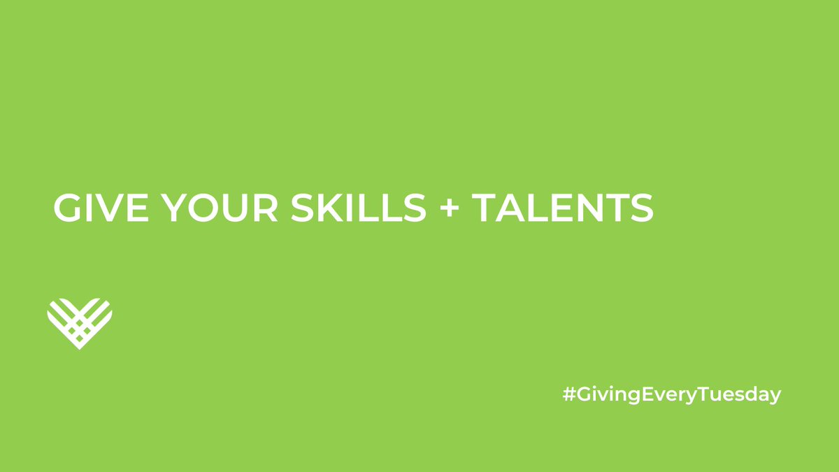 It's #GlobalProBonoWeek! The annual event celebrates skill-based volunteering to make a positive difference in our local communities. 
For #GivingEveryTuesday, think about some ways you can use your skills for good! And stay tuned to hear about #GivingTuesdayTalents