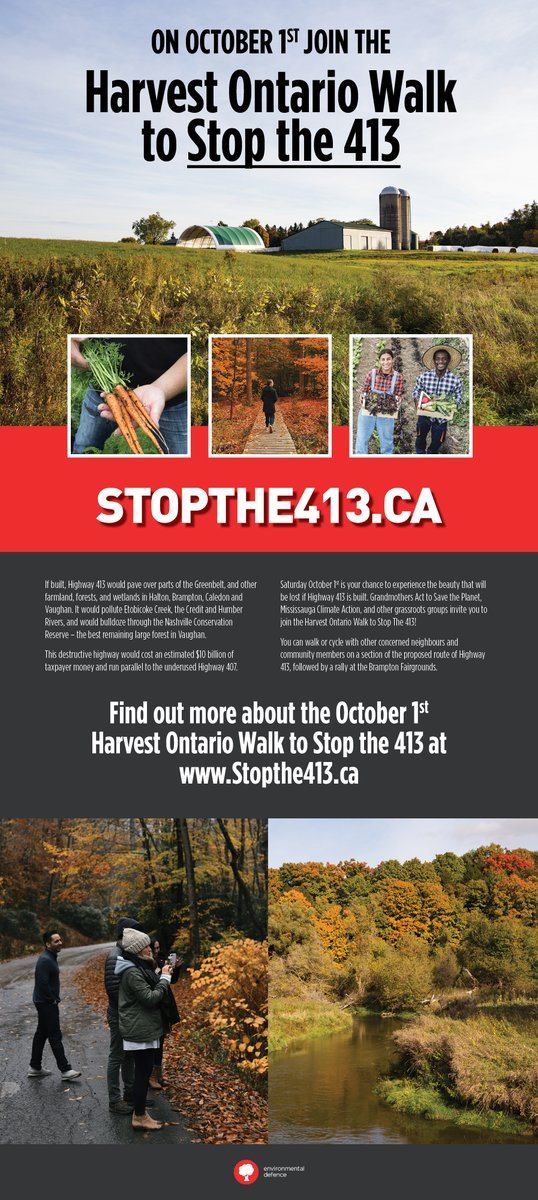 Help ask @FordNation to spend $10 billion on health care instead of on a destructive highway. Join the movement. #StopThe413 #ONpoli