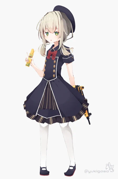 軍服風制服 #オリジナル #看板娘  