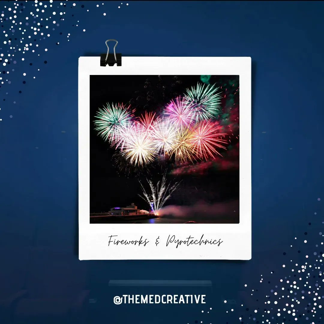themed_creative's tweet image. Our services: Fireworks &amp;amp; Pyrotechnic Displays 🎆

All displays are created and managed by trained technicians, you’ll be in safe hands when you choose us ✨

Do you need an extra sparkle adding to your event? Learn more &amp;gt; bit.ly/3ydjaZx 

#Fireworks #Pyrotechnics