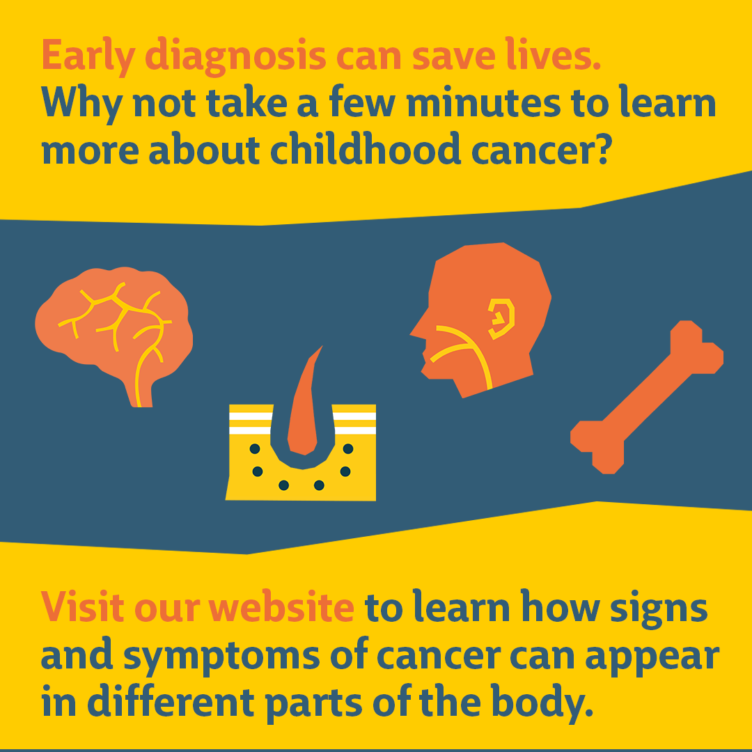 Can you #SpotChildCancer?

This #CCAM we want to empower parents to trust their instincts if they believe something isn’t right with their child’s health. 💛 
 
Learn how signs and symptoms of cancer can appear in different parts of the body at 👉 cclg.uk/3qlPnKI