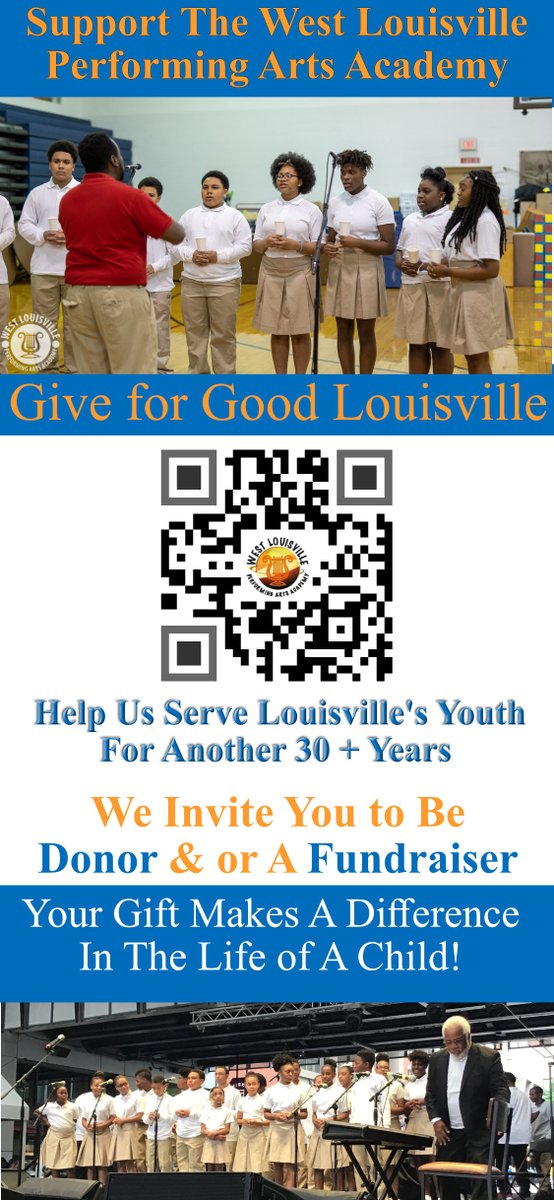 GarryMSpotts's tweet photo. Help Us Raise $50,000 for the West Louisville Performing Arts Academy on Give For Good Day on September 15, 2022 Follow This Link To Give Then Share With Family, Friends, and Co-workers. https://t.co/ps6rA4fMpb #GiveForGoodLou https://t.co/I4Yr1ehvFW