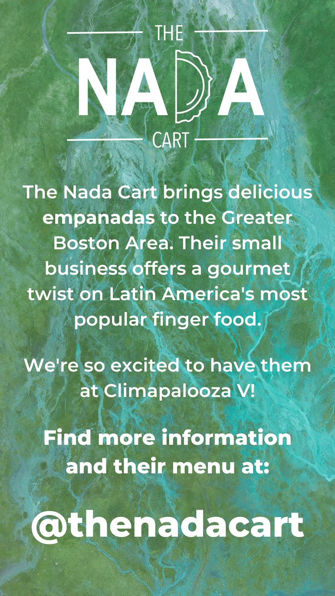 Get ready for delicious empanadas with @thenadacart at #CLIMAPALOOZA!! We’re already planning our orders.. 🥟😋💚