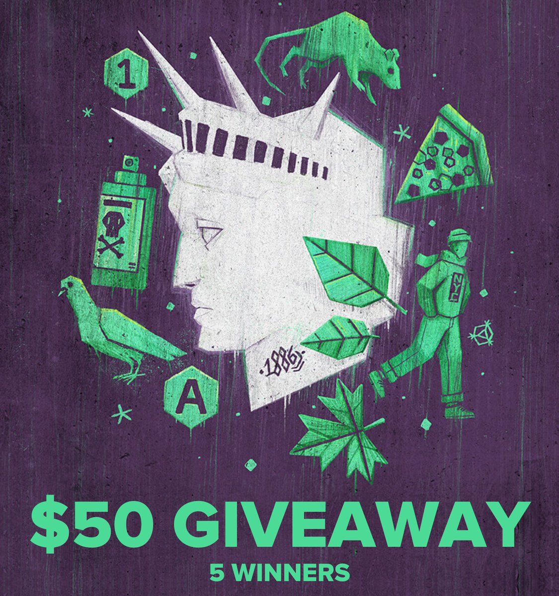 💵$50 GIVEAWAY💵
Lets start this week off right!

To Enter : 
- RT + Follow Us
- Tag friends for extra entries (optional)

🍀5 Winners will be announced in 48 hours
