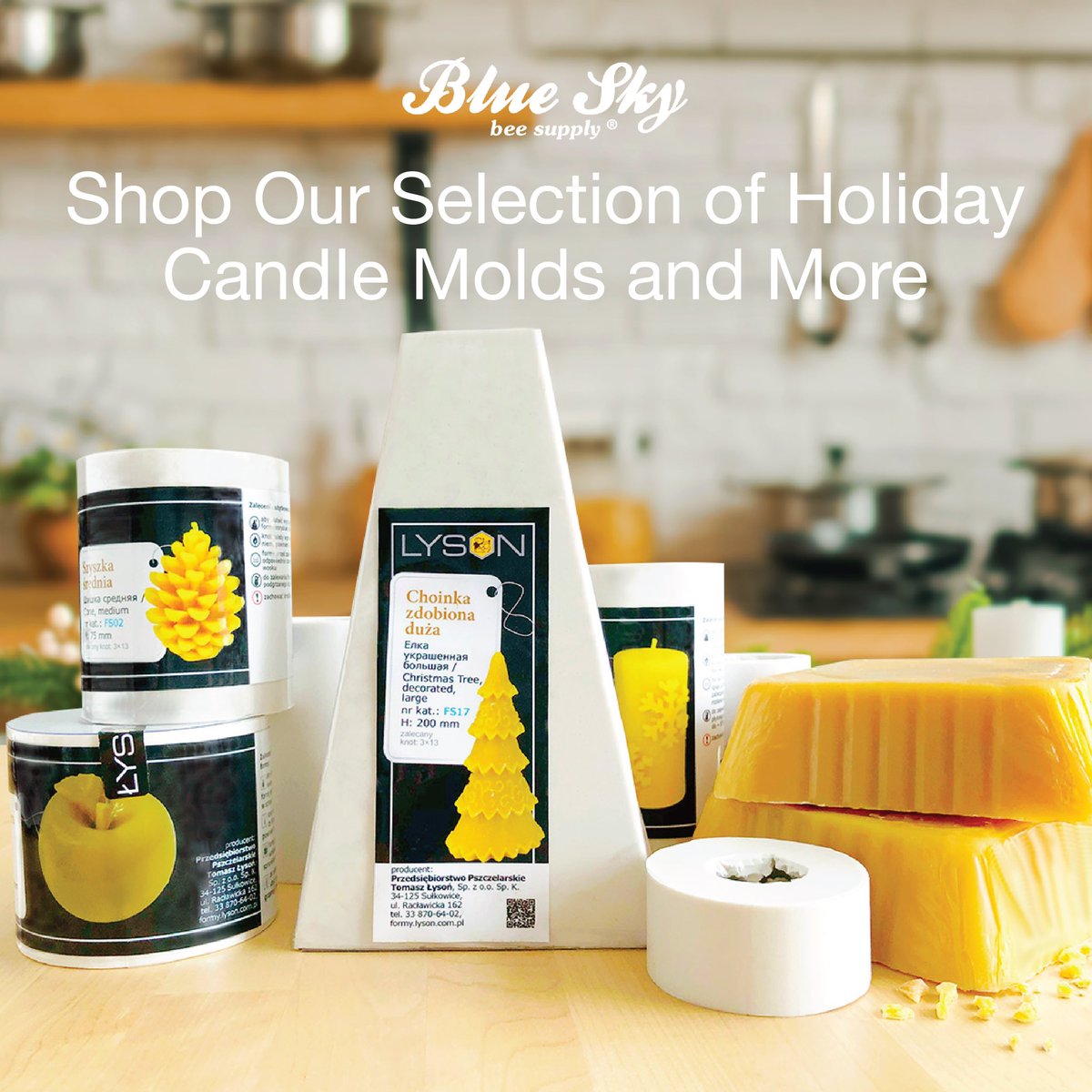 blueskybees's tweet photo. Warm up to the changing of seasons with a day of candle making! Shop our selection of wax candle molds here:
https://t.co/6FANUdlP4z

#honeybees #beekeeping
#beekeeper #bees #urbanfarming #farming
#honey #candlemaking #beeswax #naturalcandle #beeswaxcandles #candles https://t.co/yAvHK6lifi