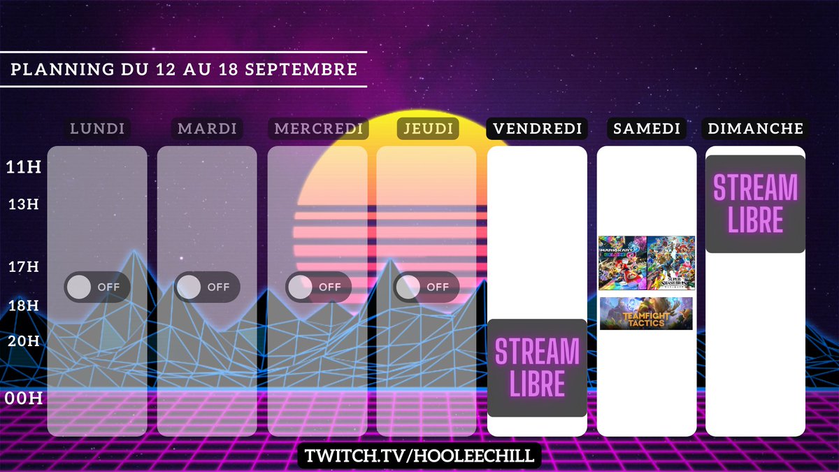 salahchan's tweet photo. Cette semaine on reprend enfin les streams! Voici la prog de la semaine et juste let's gooooooo!!! https://t.co/lrZPE5UynD
