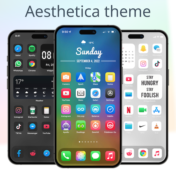 michael_calcada's tweet photo. With my iOS 16 icon theme Aesthetica, you can customize YOUR icons YOUR way. No redirecting into the shortcuts app either! You can also request your own custom icons!

Check it out at the link below #iOS16 #iPhone14Pro #icons #iosTheme #ios16theme

https://t.co/dIfXAAEm5Y https://t.co/X7q4ewYCDi
