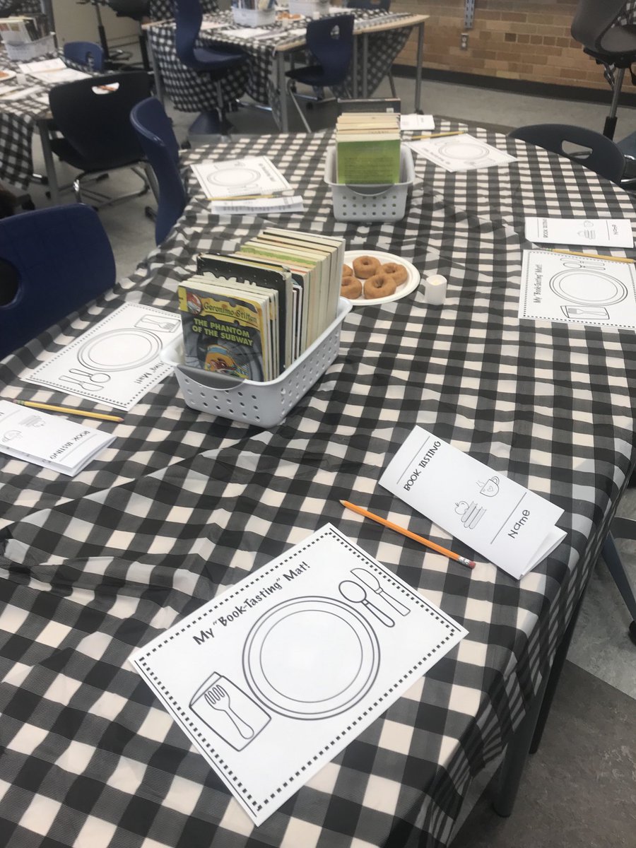 Book tasting in Ms. Pargoff’s class today! These #sheikoleaders are ready to dive in &amp; find their “just right” books!