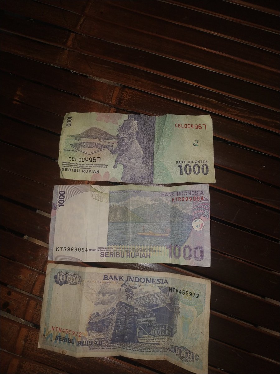 3 generasi pecahan 1000 rupiah