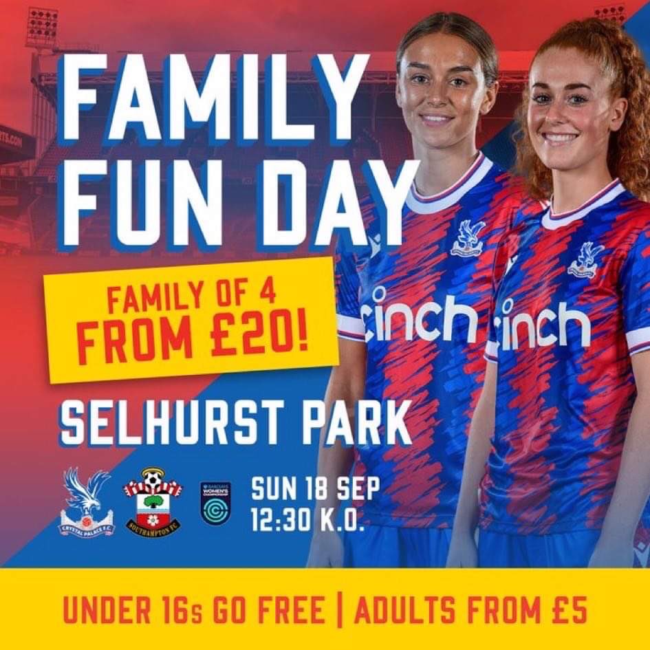 @cpfc_w #CPFC Looking forward to going to Selhurst on Sunday to see the woman in action. No 1st team action again this week, so get down and support the girls ❤️💙❤️💙