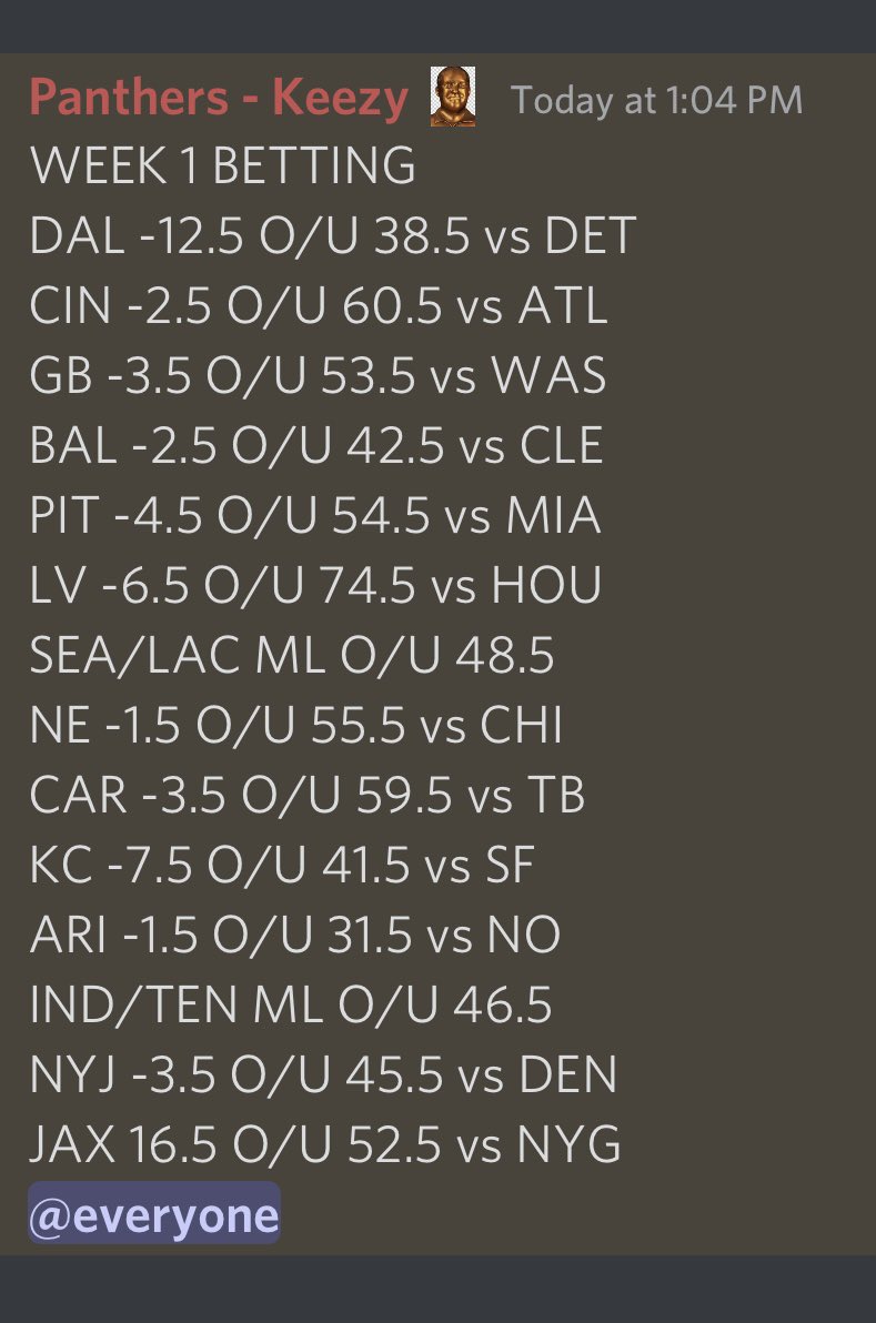 FNSLBetting's tweet image. Week 7 Betting: