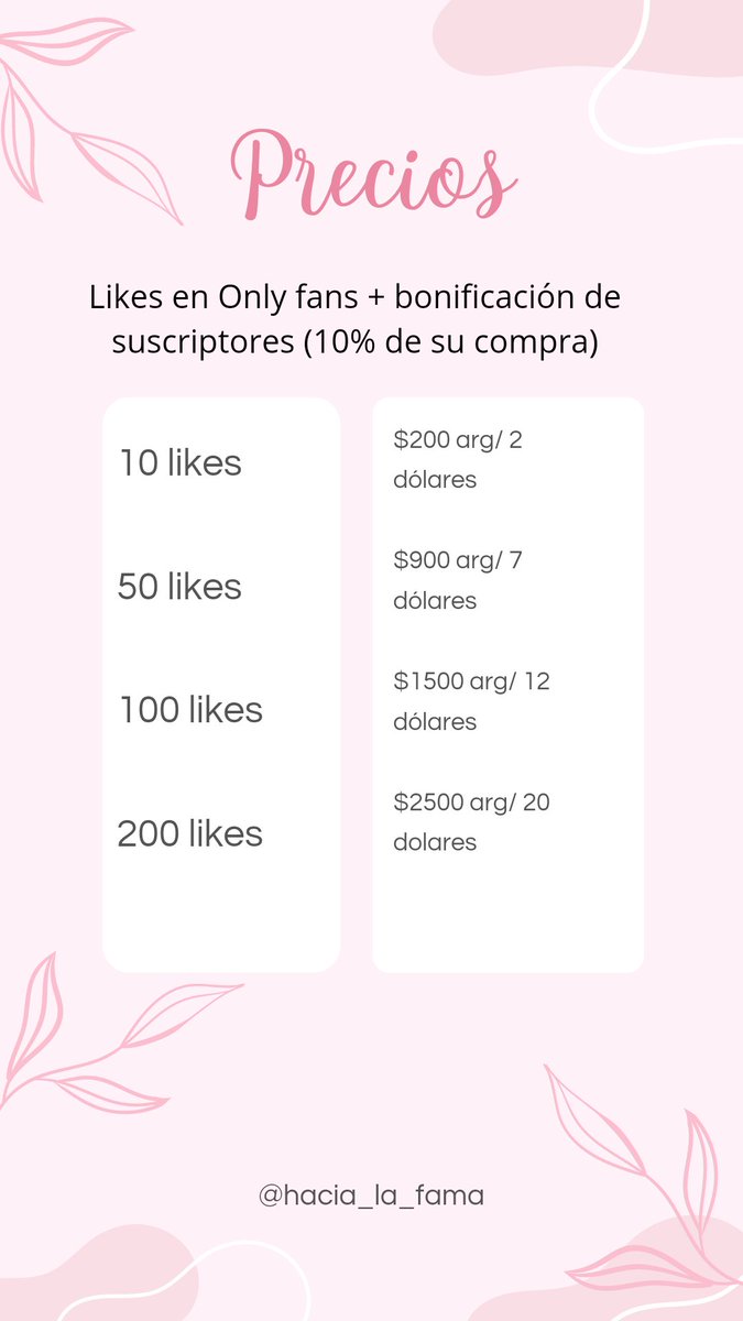 Hacia_la_fama's tweet photo. Tenemos ofertas de likes y suscriptores en Onlyfans, no se lo pueden perder Referencias de que somos de confianza en nuestras destacadas de Instagram (link en nuestro perfil)Manden DM
#onlyfansgirl #Onlyfanslatinoamerica #onlyfans #onlyfanspromocion #onlyfansthailand #OnlyFansSA https://t.co/zdd4yxok0V