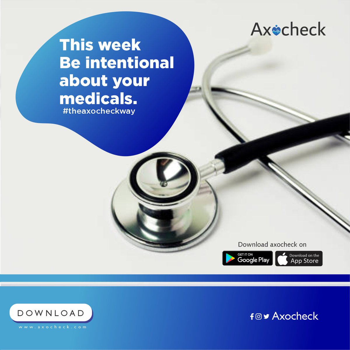 axocheck's tweet photo. As you go on this week, make it intentional to know about your current medical status. People don't just die, there are always medical issues they did not pay attention to. Your life does not have a spare, be intentional about it. #healthylifestyle #axocheckapp #axocheck https://t.co/UE6T59rG3v